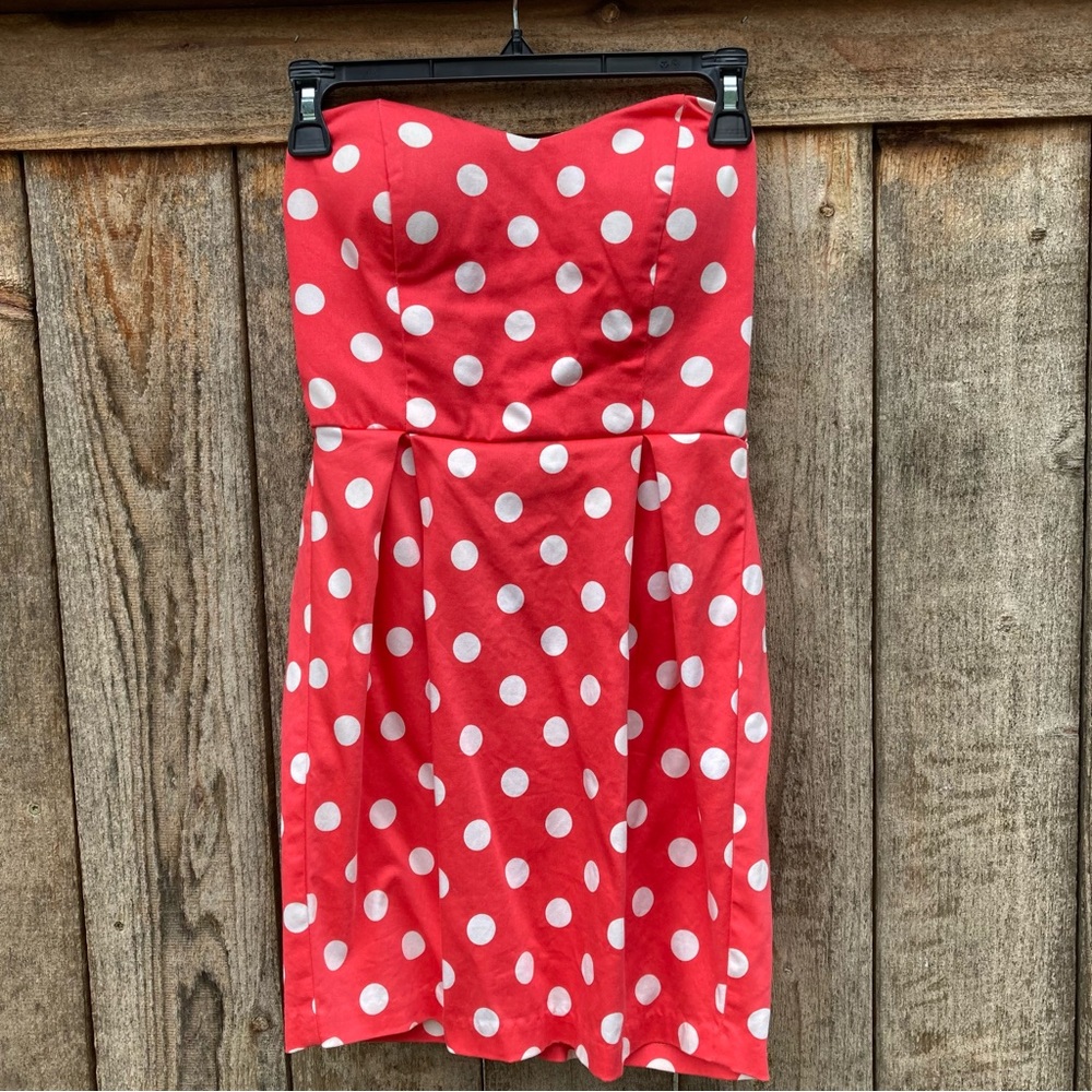 Daisy Shoppe Strapless Mini Dress Size Small - Picture 2 of 10
